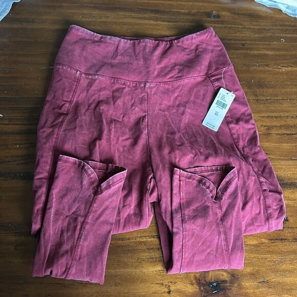 Anthropologie Saturday Sunday NWT High Rise curve hem legging’s XS - Picture 9 of 10